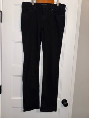 Paige Federal Jeans Mens Size 32 Black Shadow Slim Straight Leg Stretch Denim